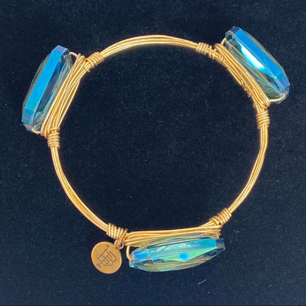 Bourbon & Boweties Gold Plated Bangle Bracelet - Picture 5 of 10